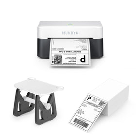 MUNBYN RealWriter 403B Bluetooth Thermal Label Printer Kits [Panda]