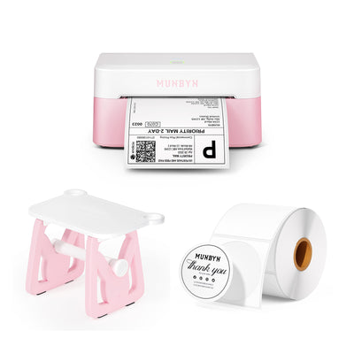 MUNBYN RW403B Bluetooth Thermal Label Printer Kit for Small Business Labelling