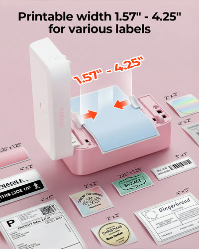 MUNBYN RW403B Bluetooth Thermal Label Printer Kit for Small Business Labelling