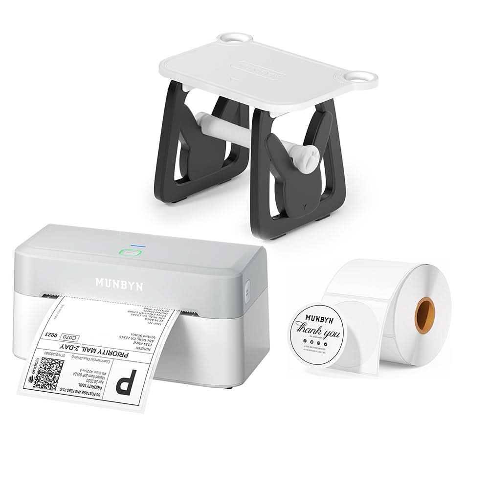RW403B Bluetooth Thermal Label Printer Kit Small Business Labelling