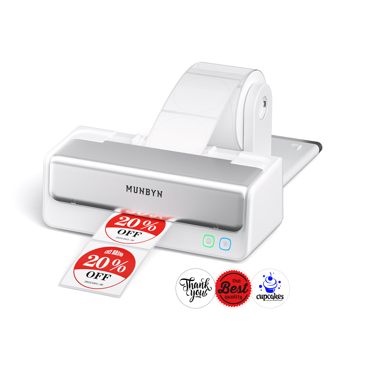 RW405B Dual Bluetooth Thermal Label Printer Label Holder
