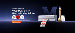 405B Dual-Color Thermal Label Printer with labels