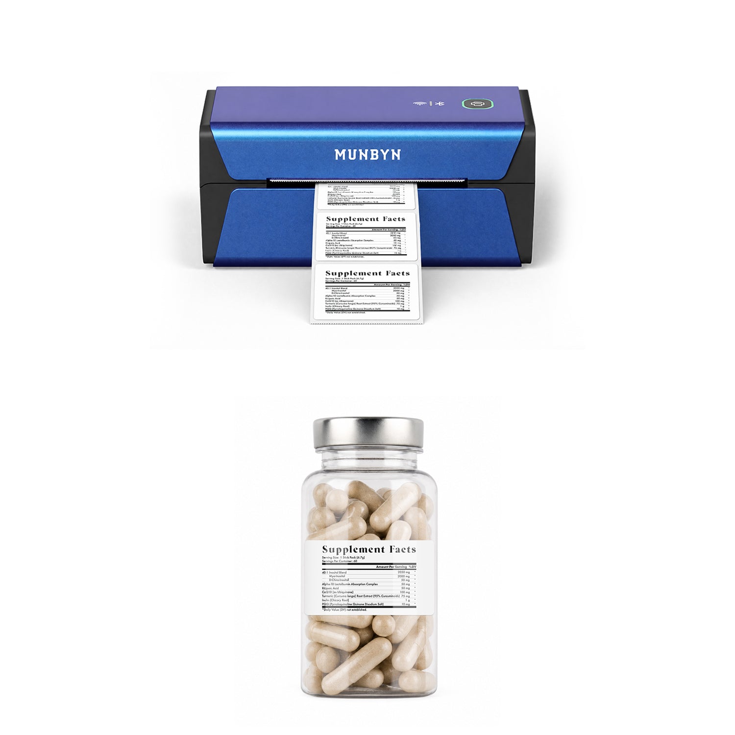 RealWriter RW401AP 300DPI AirPrint Printer & Rectangle Labels Supplement Product Compliance Kit