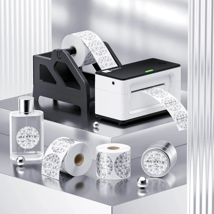 Side view of 3D Holographic Thermal Sticker Labels make your products unique
