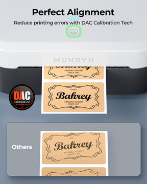 MUNBYN RealWriter 403B Bluetooth Thermal Label Printer Kits [Panda]