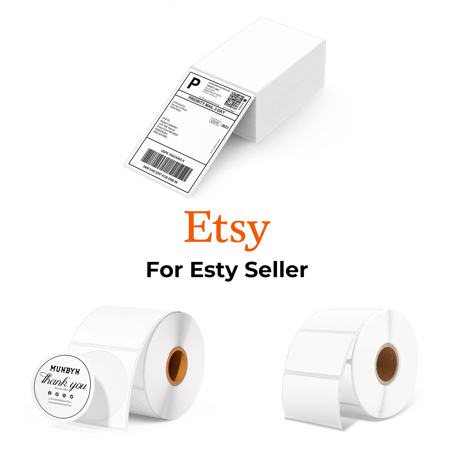 Etsy Handmade Shop Label Kit Packaging Shipping