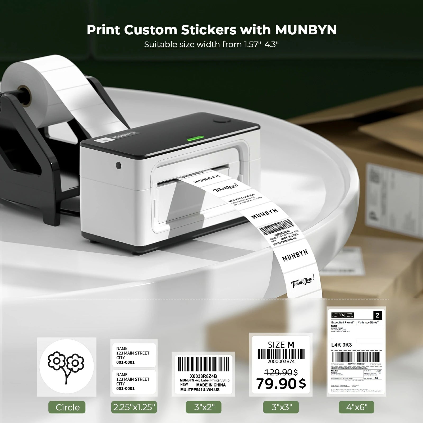 MUNBYN RealWriter 941 USB Thermal Label Printer
