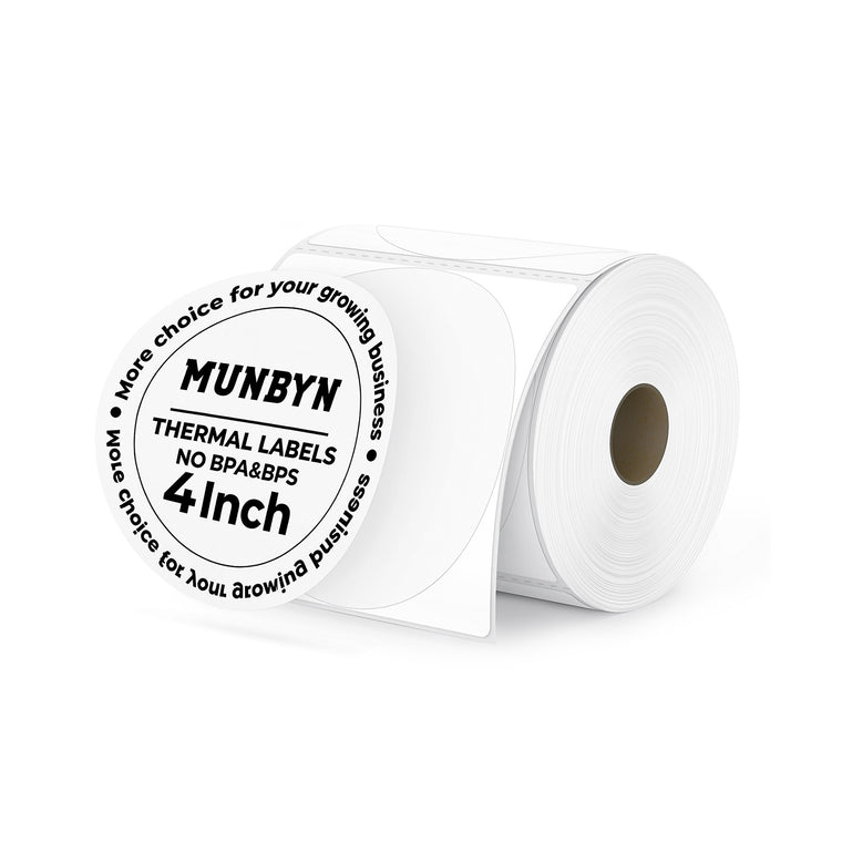 MUNBYN 4"x 4" Perforated Generic Thermal Labels for Small Business & Bakery