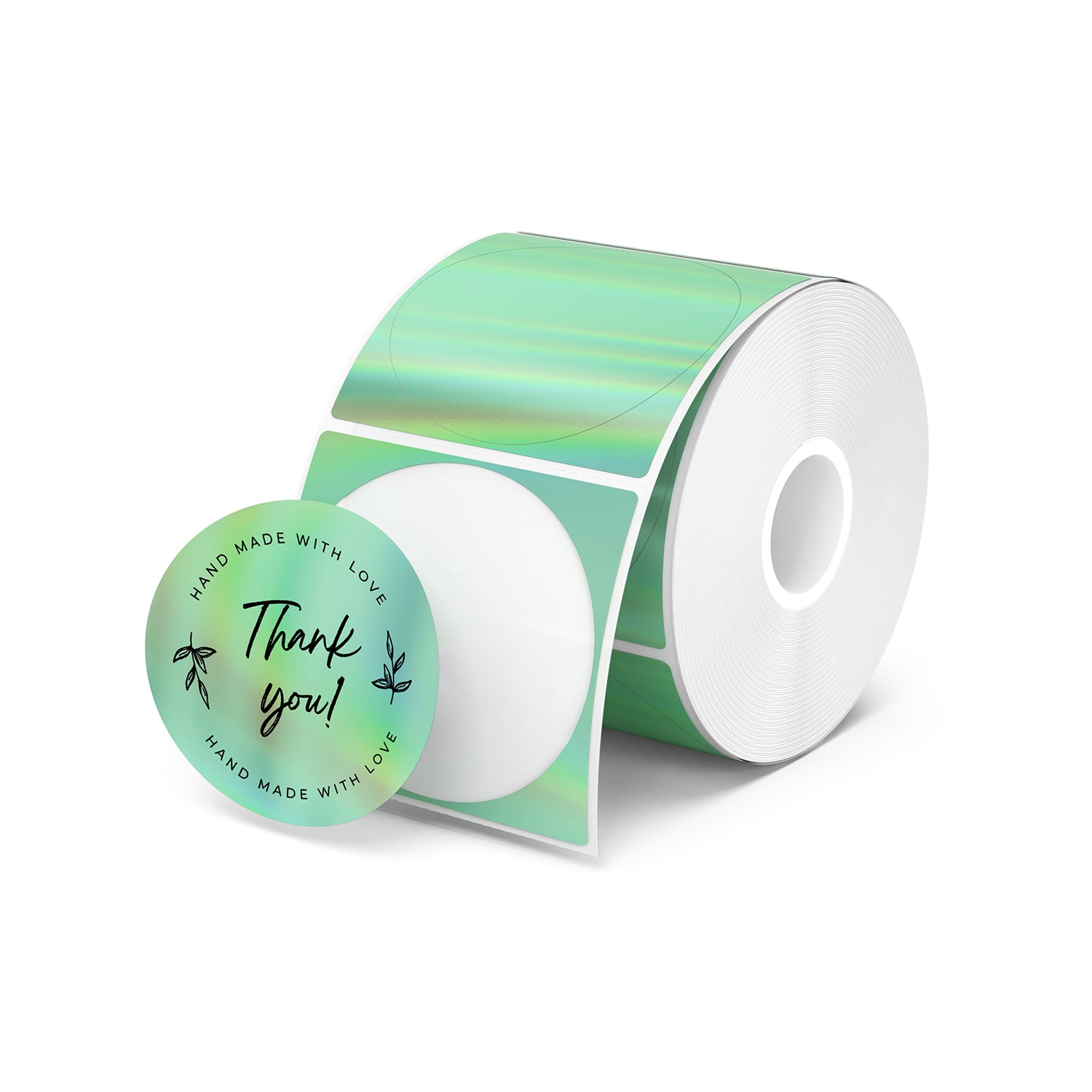 MUNBYN 2" Holographic Thermal Sticker Labels for Product Packaging