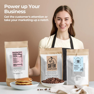 4" x 6" Fan-Fold Labels (Brown)