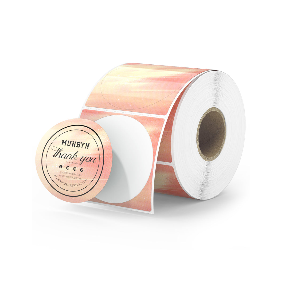 MUNBYN Shell Pattern Direct Thermal Labels