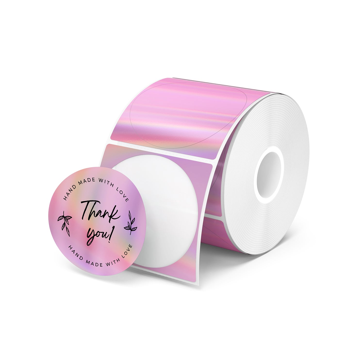 MUNBYN 2" Holographic Thermal Sticker Labels for Product Packaging