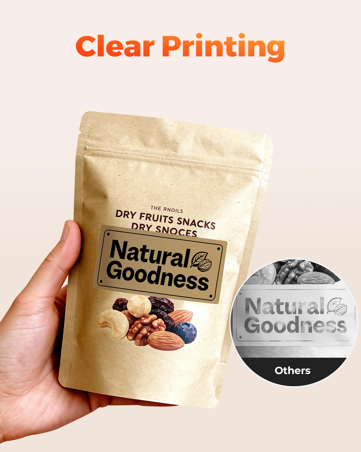 MUNBYN 130B Bluetooth Printer & 4x2 Rectangle Labels Handmade Product Branding Kit