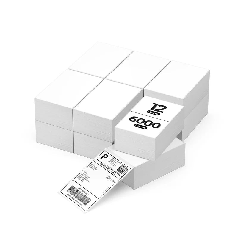 MUNBYN 4x6 Direct Fan-fold Thermal Shipping Labels