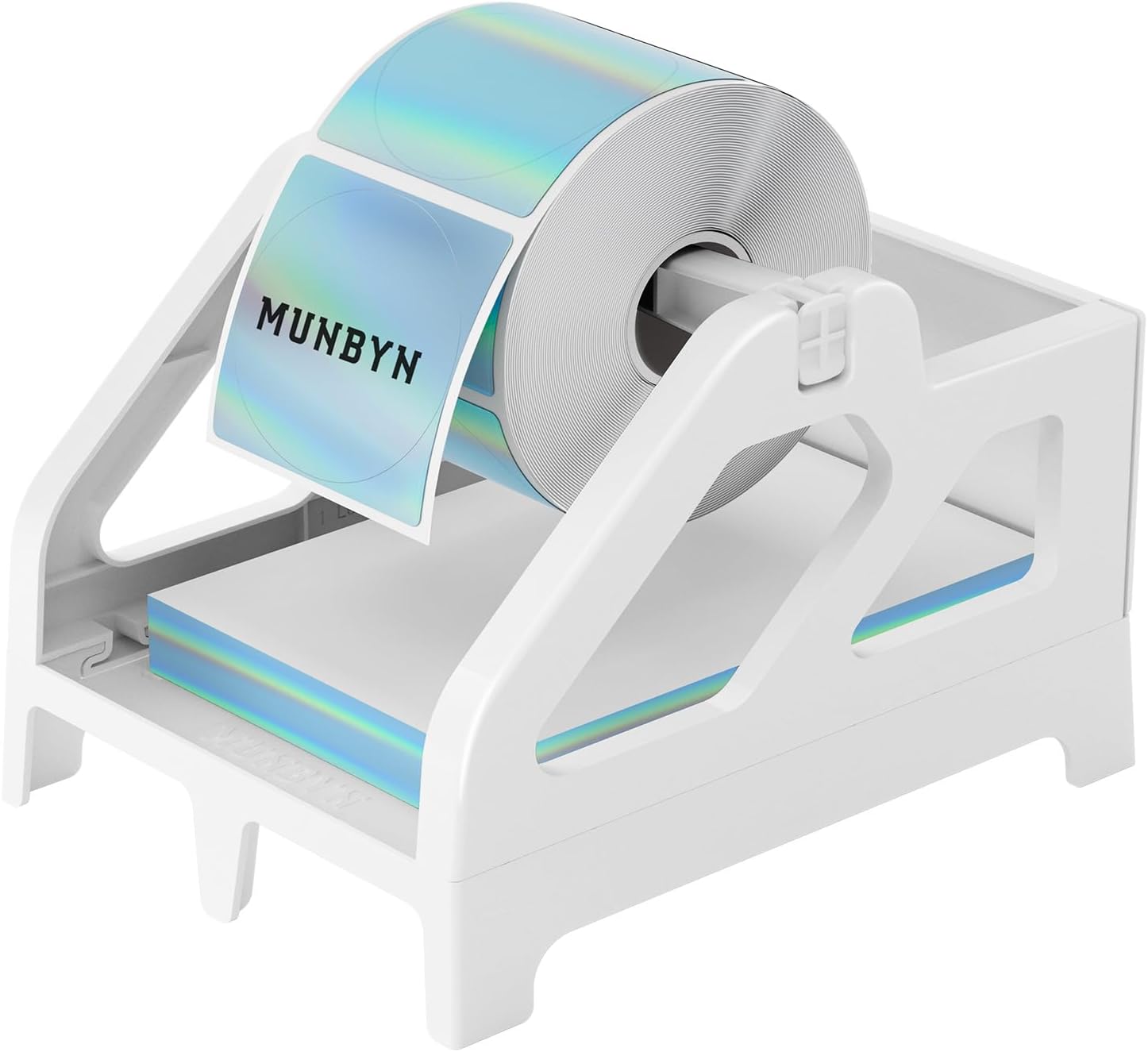 MUNBYN Roll and Fan-Fold 2 in 1 Label Holder for Printer