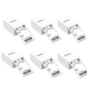MUNBYN 4x6 Direct Fan-fold Thermal Shipping Labels