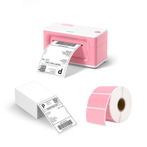 MUNBYN RealWriter 941 AirPrint Thermal Label Printer Pink Kit