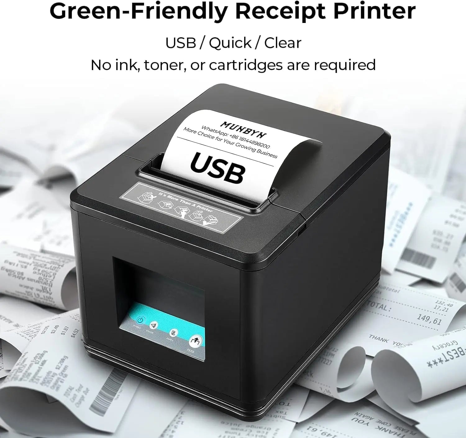 MUNBYN 098P USB Receipt Printer