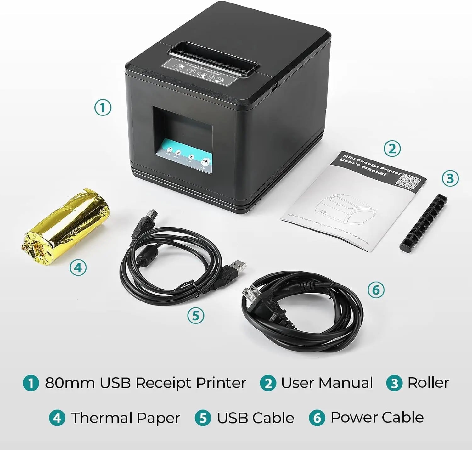 MUNBYN 098P USB Receipt Printer