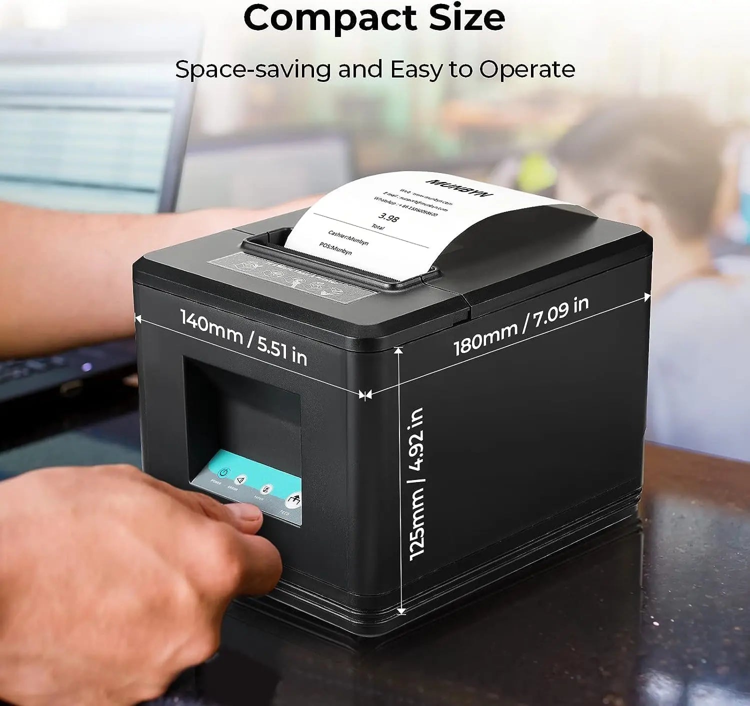 MUNBYN 098P USB Receipt Printer