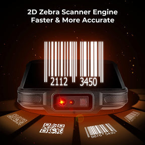 Android Barcode Scanner with Pistol Grip, Android 11, Wi-Fi 6 MUNBYN Mobile Computer Handheld Rugged PDA 5.5" Data Terminal SE4710 Zebra Scanner 4+64GB Bluetooth GPS 1D 2D QR Barcode Scanner