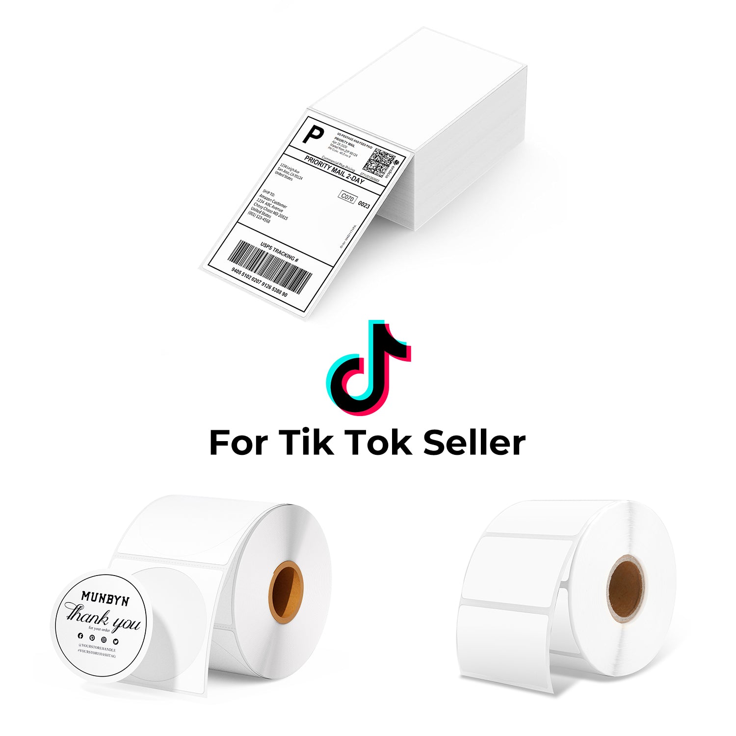 TikTok Starter Label Kit Packaging Shipping