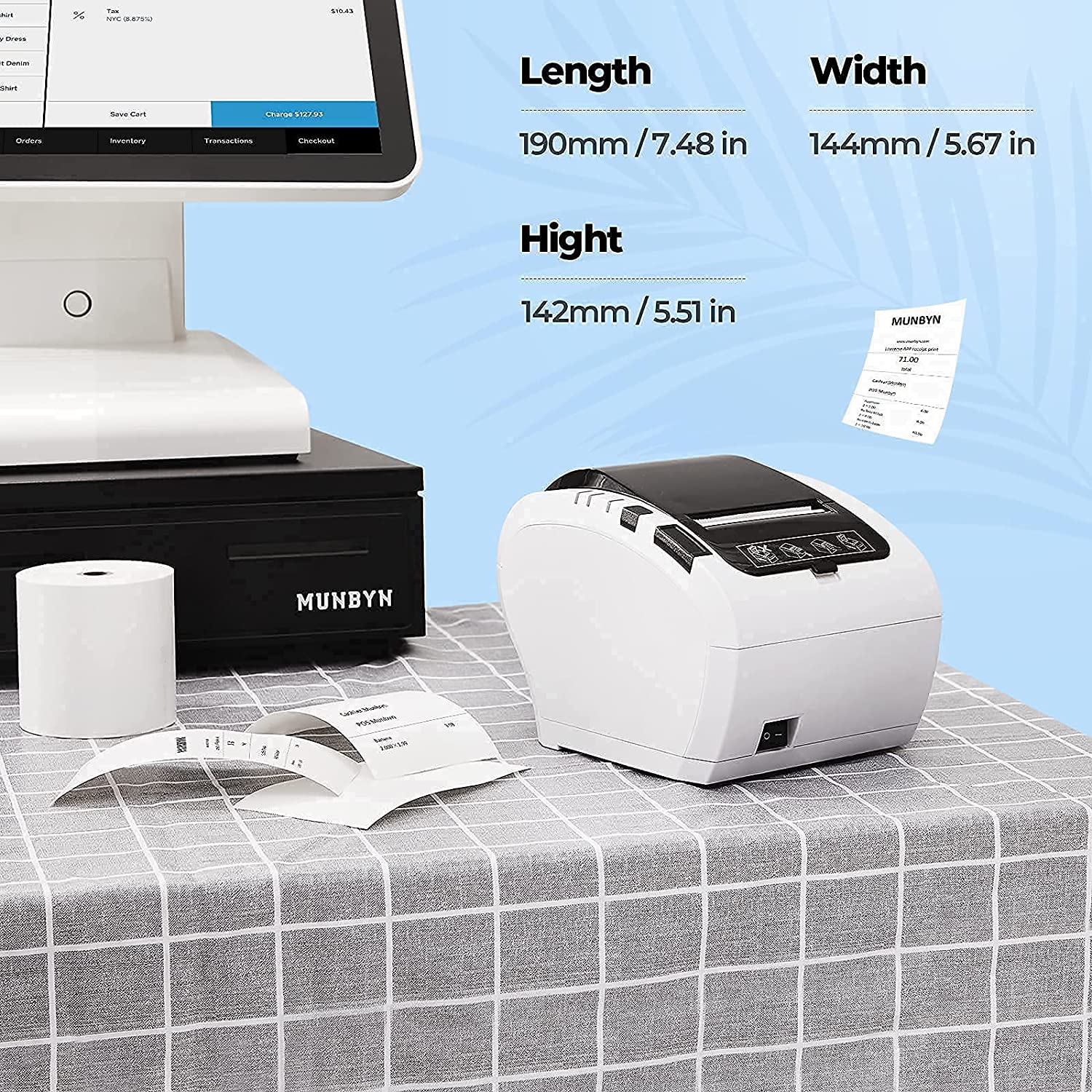 80MM Android Wi-Fi Thermal Receipt Printer ITPP047P-USEW