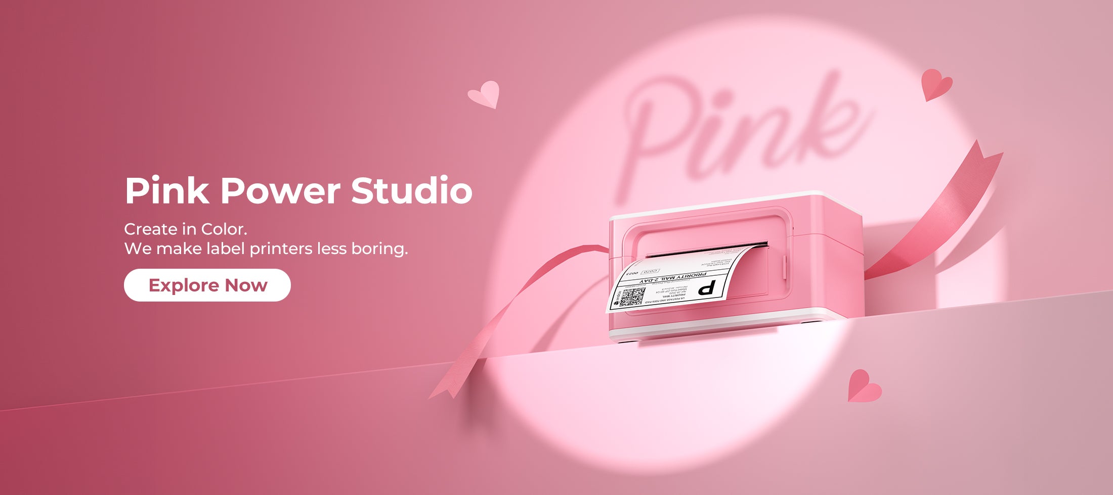 Pink Power Studio product on a pink background with 'Pink' text.