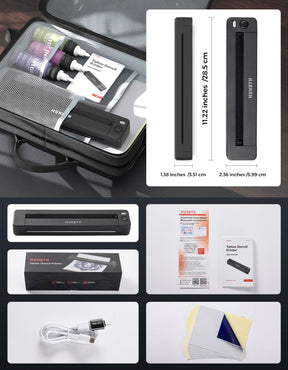 MUNBYN Tattoo Stencil Printer ITP06 with 20 Transfer Papers