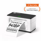 MUNBYN RW941BP 300DPI Bluetooth Thermal Label Printer for Product Labels and Branding
