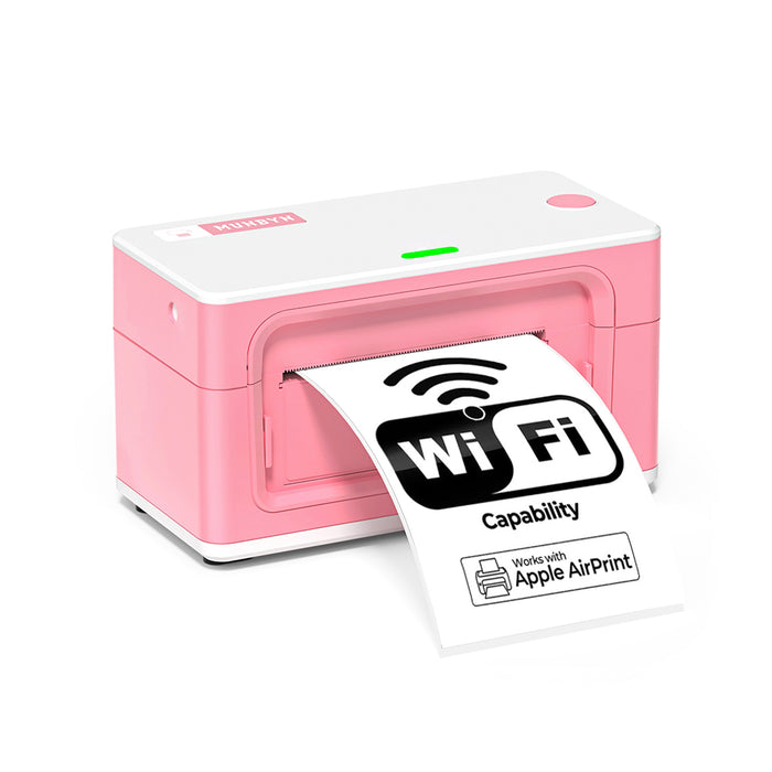 Munbyn Thermal Shipping Label Printer, Airprint WiFi Label Printer with iMac or MacBook, No Ink or Toner Ever-image-ITPP941AP-PK-UK-4