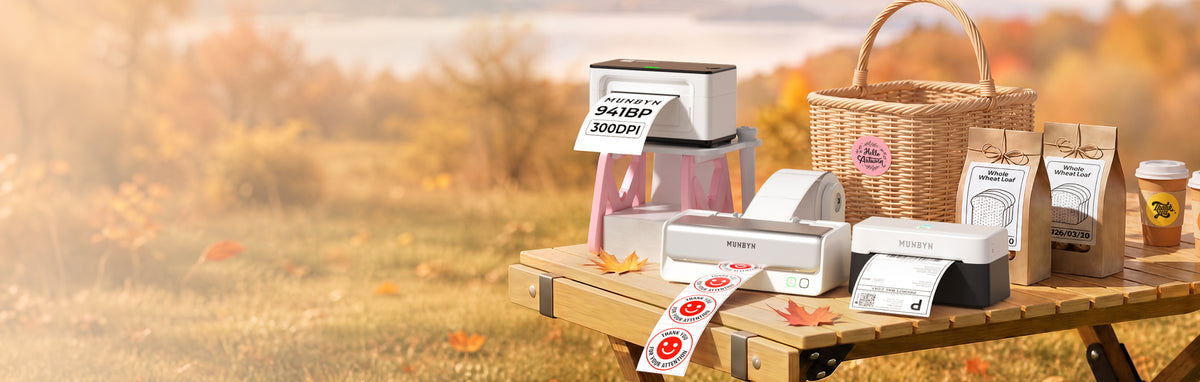 MUNBYN Bank Holiday Sale label printers, kits and business supplies