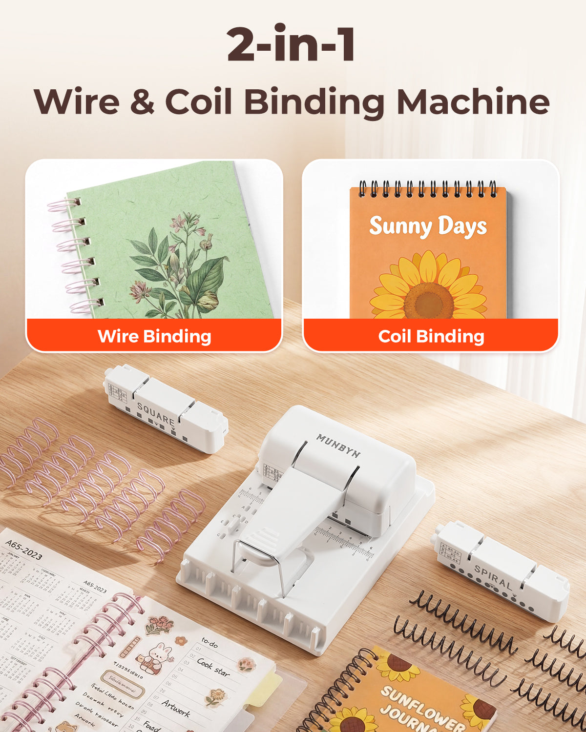 MUNBYN FB001 Multi Binding Machine for Office Documents