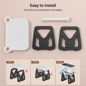 MUNBYN 3 in 1 Label Holder for Roll and Fan-Fold Labels