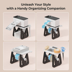 MUNBYN 3 in 1 Label Holder for Roll and Fan-Fold Labels