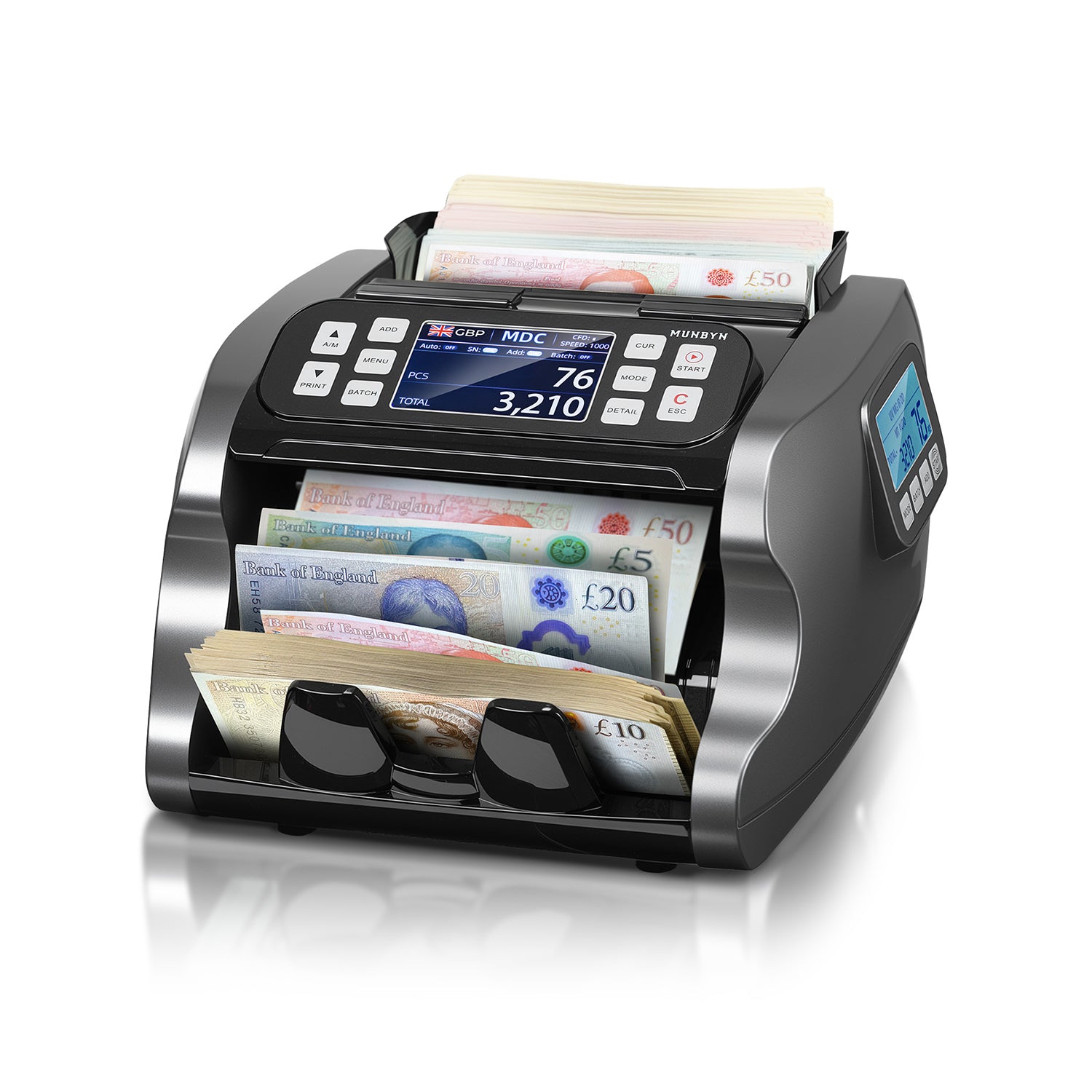 IMC22 Money counting machine with various currencies