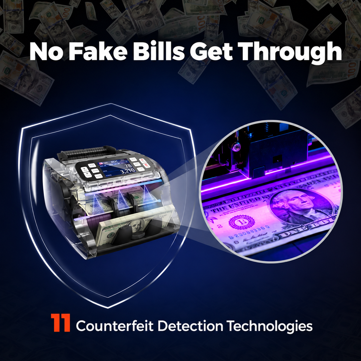 No Fake Bills Get Through.