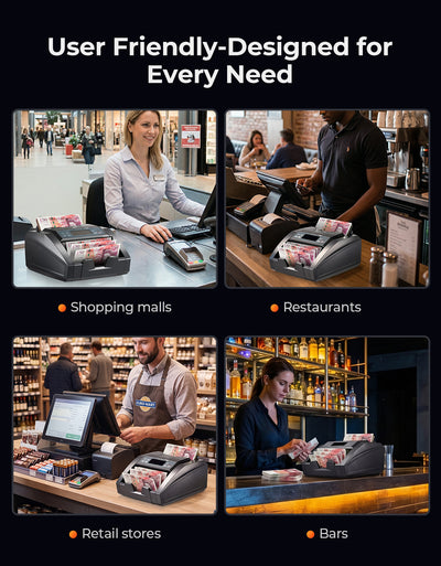 MUNBYN IMC27 Money Counter Machine with External LED Display