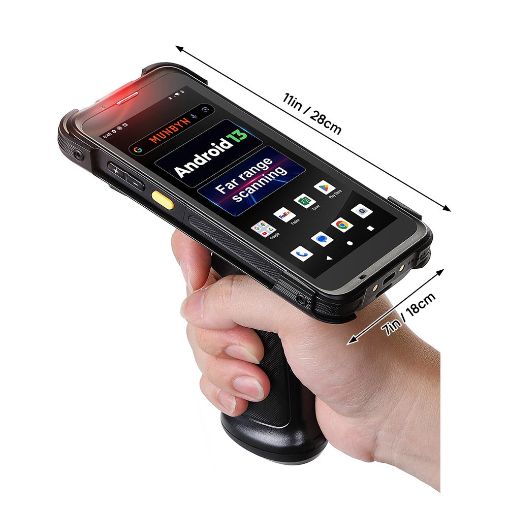 MUNBYN IPDA101P Android Barcode Scanner with Pistol Grip