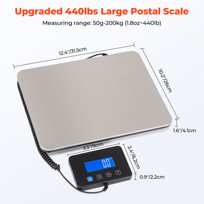 MUNBYN IPS03 200kg Digital Shipping Scale for Heavy Parcels