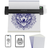 MUNBYN ITP05S Tattoo Stencil Bluetooth Thermal Printer with 20 Sheets Transfer Paper