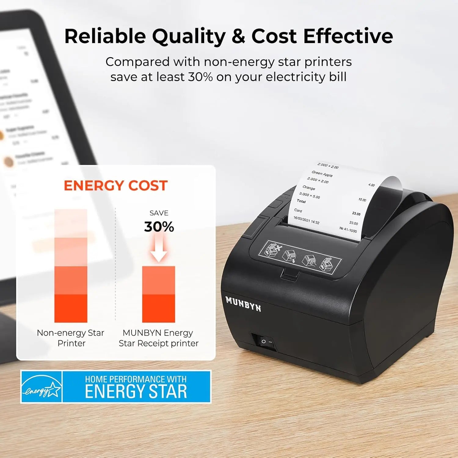 MUNBYN 047P USB Direct Thermal Receipt POS Printer