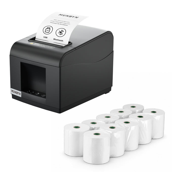 MUNBYN P072 Thermal Receipt Printer for Retail POS Receipts
