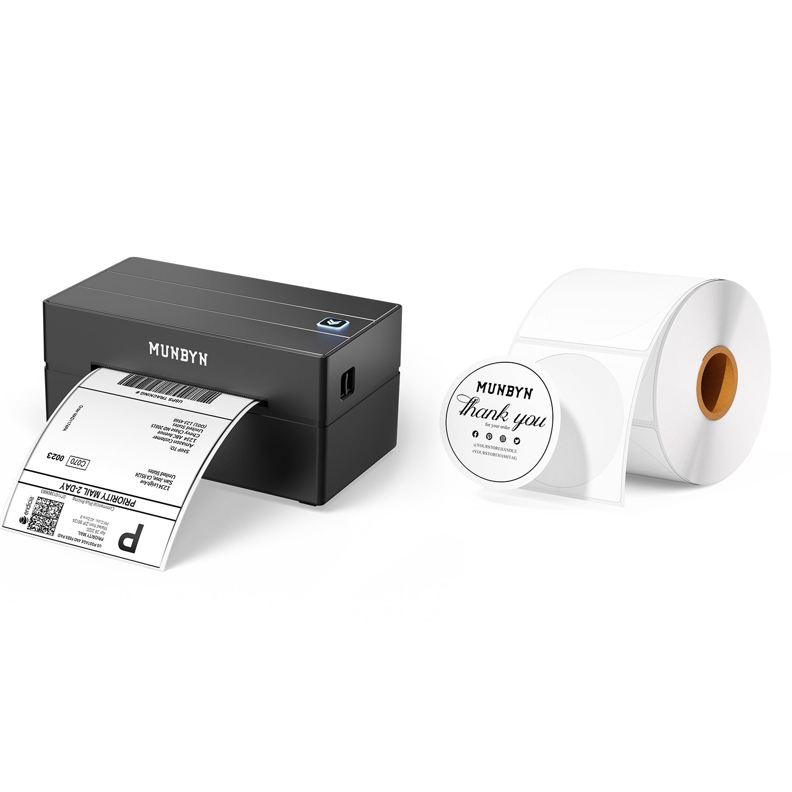 MUNBYN RealWriter 130B Bluetooth Thermal Label Printer