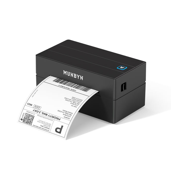 MUNBYN RW130B Bluetooth Thermal Label Printer for Starter Shipping and Basic Labels