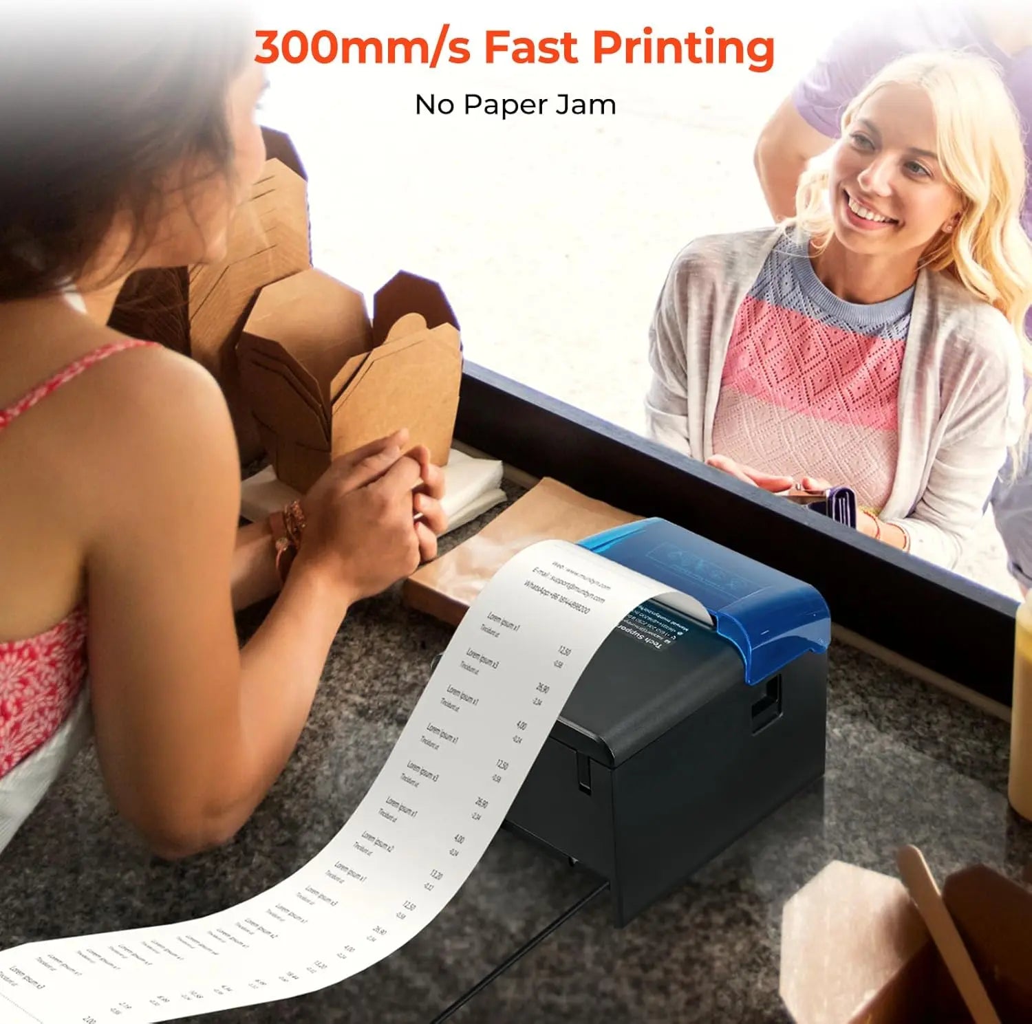 MUNBYN 905 WIFI Direct Thermal Receipt POS Printer