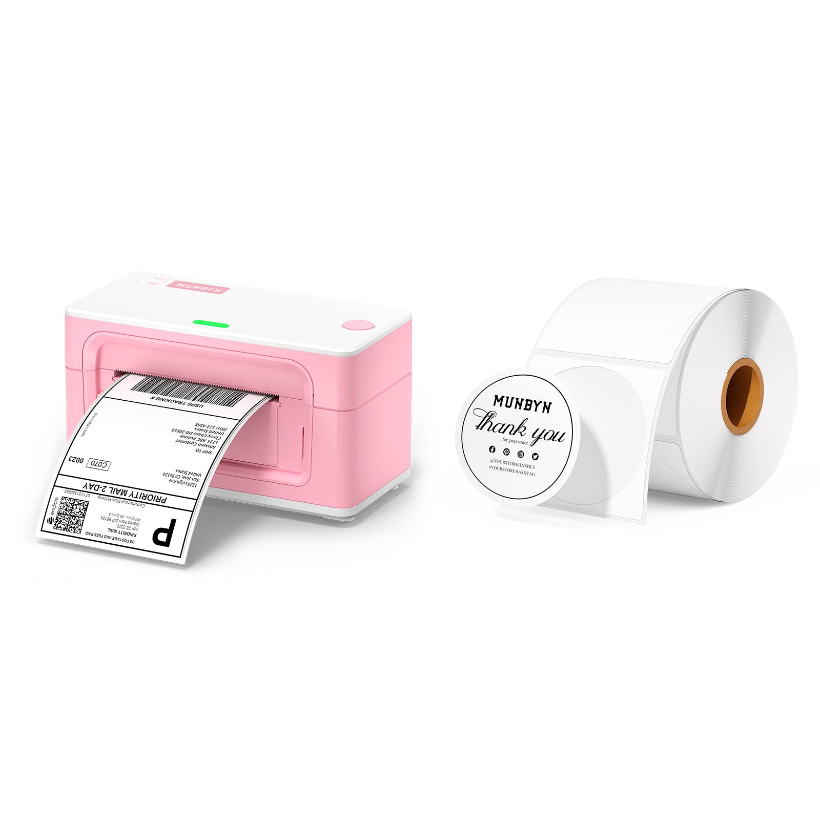 MUNBYN RealWriter 941B Bluetooth Thermal Label Printer 203DPI