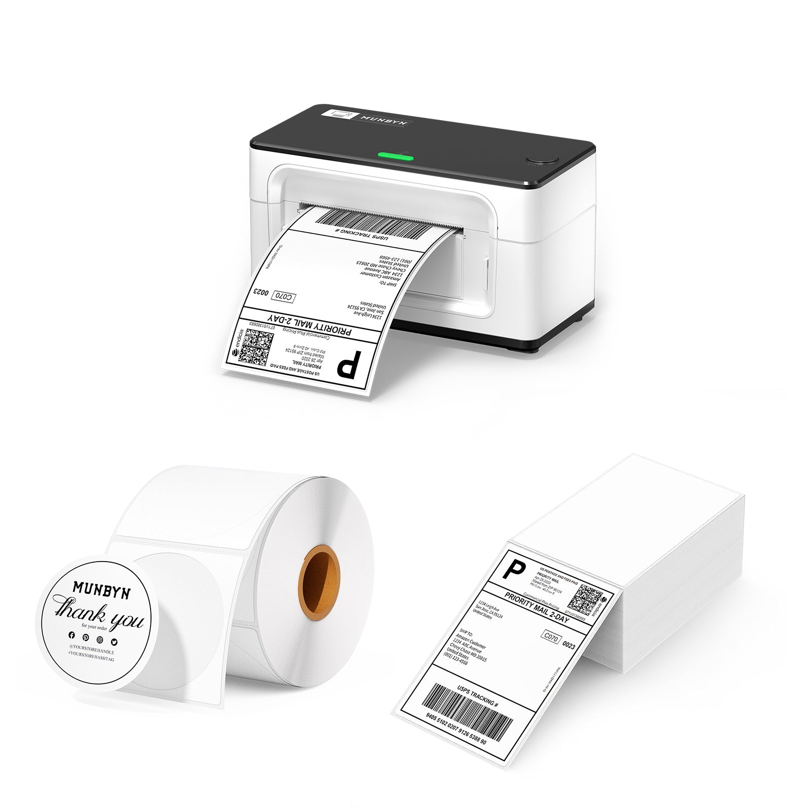 RW941B Bluetooth Thermal Label Printer Kit Small Business Labelling