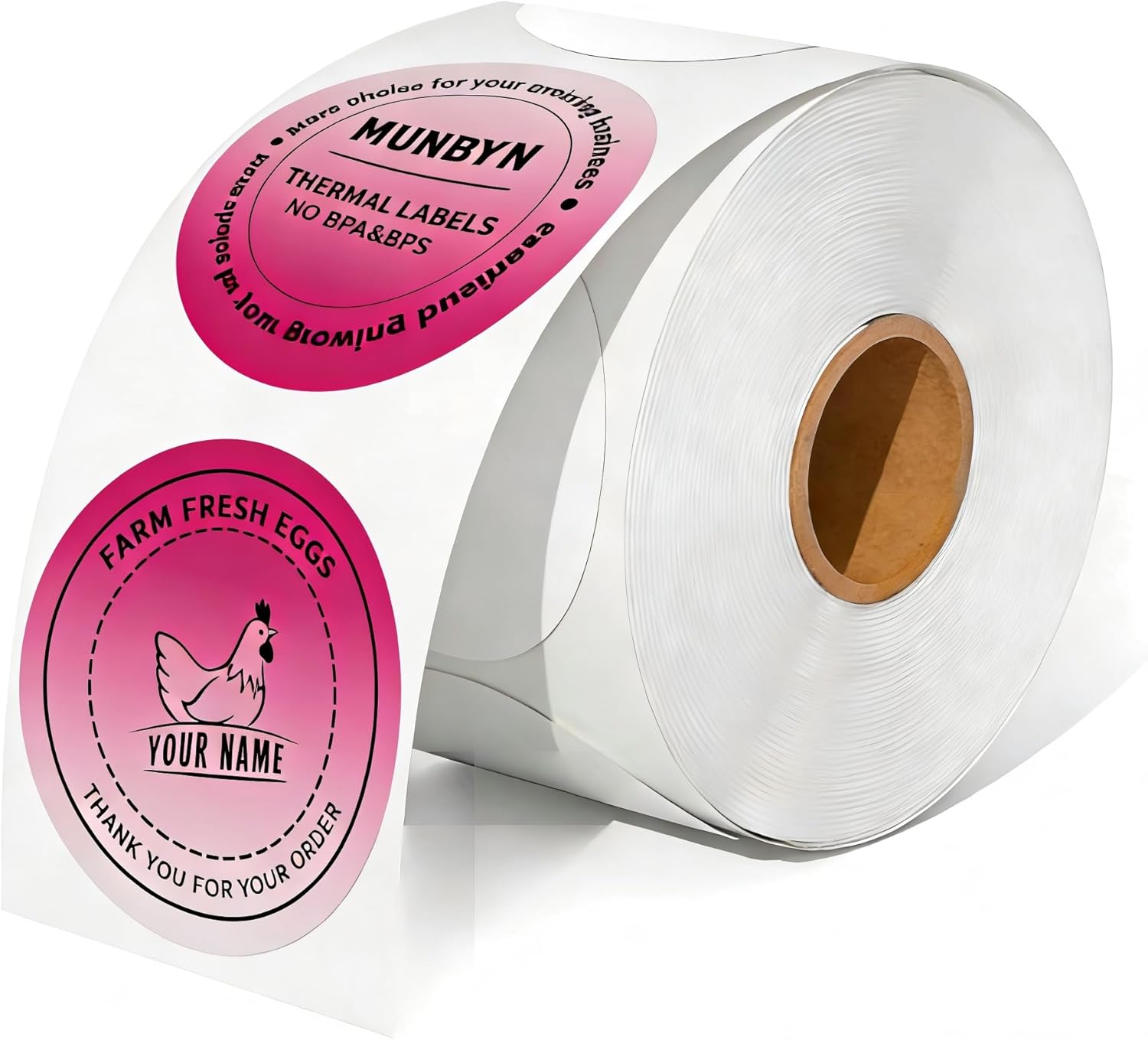 2-inch Macaron Series 5-Color Round Labels