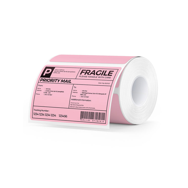 MUNBYN 4" x 2" & 4" x 3"Rectangle Thermal Labels for Barcode, Address and Multi-Purpose Use